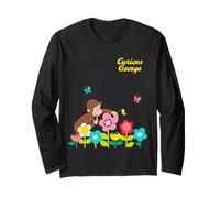 Curious George Spring Flower Garden Fun Manga Larga
