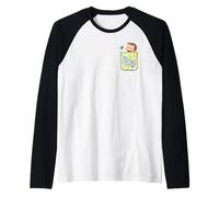 Curious George Springtime Faux Pocket P amiseta Manga Raglan