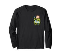 Curious George Springtime Faux Pocket Peek Manga Larga