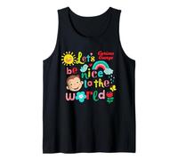 Curious George Springtime Lets Be Nice To The World Camiseta sin Mangas