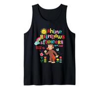 Curious George Sunshine Rainbows & Flowers Camiseta sin Mangas