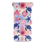 Curious Monkey Playful Christmas George Squeeze Top - Funda portátil de piel sintética con cierre a presión para hombres y mujeres