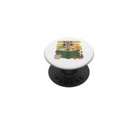 Curious Reading Animals Frog Raccoon Dog Book Lover PopSockets PopGrip Adhesivo