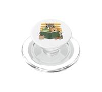 Curious Reading Animals Frog Raccoon Dog Book Lover PopSockets PopGrip para MagSafe