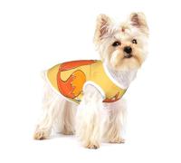 Curious Reading Fox - Camiseta para perro, ropa suave 100% algodón para perros, perfecta para perros pequeños a medianos, camisas elegantes y cómodas para perros, talla L