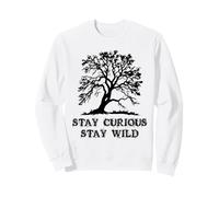 Curious Stay Inspirationa Wild Tree Silhouette Nature Lover Sudadera