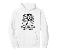 Curious Stay Inspirationa Wild Tree Silhouette Nature Lover Sudadera con Capucha