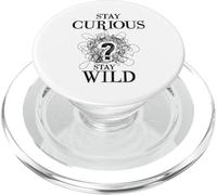 Curious Stay Wild Question Mark Scribble Inspirational Love PopSockets PopGrip para MagSafe