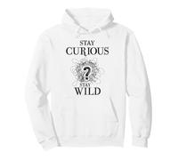 Curious Stay Wild Question Mark Scribble Inspirational Love Sudadera con Capucha