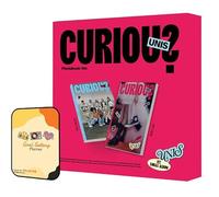 CURIOUS UNIS Album [Random ver. (Photobook ver.)]+Pre Order Benefits+BolsVos K-POP Inspired Freebies (1st Single Album)