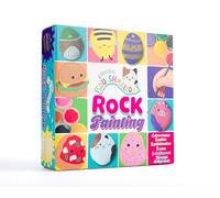 Curious Universe | Original Squishmallows Rock Painting Kit | Kids Arts & Crafts Set with 4 Rocks, Paints, Brushes, Stencils & Design Book | Creative Squishmallows Craft Activity for Children