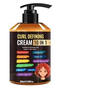 Curl Defining Cream - 280ml 13.2cm | Curl Defining Hair Cream, Anti Frizz Leave In Moisturizer For Curly Wavy Hair Repair Shine | For Daily Styling Home Salon Travel Use