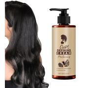 Curl Defining Cream - Loción para el cabello ondulado anti frizz, mejora de larga duración con retención de humedad resistente, fórmula ligera y , ideal para mujeres y niñas, salón de belleza en