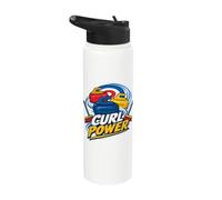 Curl Power Curling Sport Funny Stainless Steel Insulated Water Bottle