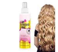 Curl Refresher Spray - Cuidado de los 180 ml | Spray hidratante para fortalecer el cabello para mujeres niñas damas - Revitaliza los mechones y refresca el estilo para el día a día y viajes