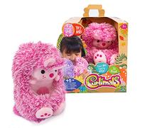 Curlimals - Conejo Bibi, Mascota interactiva de Color Rosa, con Movimiento y + de 45 Sonidos, se enrolla y se esconde en tu Mano, para niños y niñas Desde 3 años, Famosa (CUR00100)