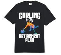 Curling es mi Plan de jubilación Curling Comfort Colors Adult Heavyweight T-Shirt
