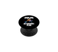 Curling es mi Plan de jubilación Curling PopSockets PopGrip Adhesivo