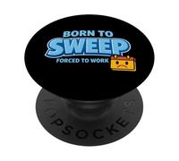 Curling Funny Sweep Hard Broom Cardio Ice Deporte de Invierno PopSockets PopGrip Adhesivo