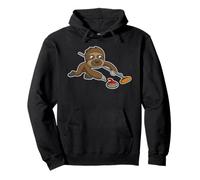 Curling Sloth Team Game Hombres Mujeres Niños Sudadera con Capucha