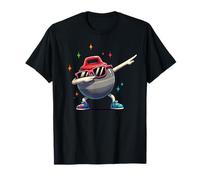 Curling Stone Dab Dabbing Cool Cartoon Curling Sports Camiseta