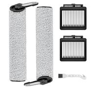 Curlingooㅤㅤ Cepillo de rodillo de filtro HEPA de repuesto compatible con Dreame K10/K10 Pro aspiradora inalámbrica de mano en seco y húmedo, accesorio de aspiradora inalámbrica, 2 cepillos principales