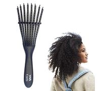 CurlsConfess ® - Peine Método Curly - Cepillo para desenredar y definir pelo rizado y pelo afro - Peine pelo rizado desenredante antitirones - Rizos 3a-4c - Todo tipo de rizos - Cepillo Flex