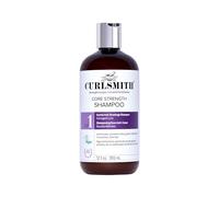 Curlsmith Core Strength Shampoo | Champú fortalecedor para cabello rizado, limpiador diario suave para rizos débiles, todo tipo de rizos, vegano, 355 ml