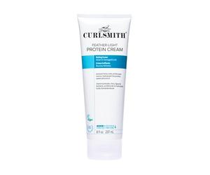 Curlsmith Feather Light Protein Cream - Crema para rizos con proteínas y fijación flexible, vegano y libre de crueldad (8 oz)
