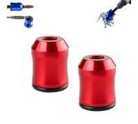 Curltub Strong Magnetic Screw Ring, 1/4 Inch/ 6.35 mm Universal Magnetic Screw Ring Head, Durable, Stable and Non-Slip, Suitable for Hexagonal Screwdrivers and Electric Bits (2Pcs-R)