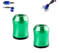 Curltub Strong Magnetic Screw Ring, 1/4 Inch/ 6.35 mm Universal Magnetic Screw Ring Head, Durable, Stable and Non-Slip, Suitable for Hexagonal Screwdrivers and Electric Bits (2Pcs-G)