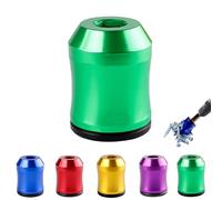 Curltub Strong Magnetic Screw Ring,6.35mm Universal Magnetic Screw Ring Head,Aluminum Alloy Multi-Purpose Strong Suction Stable Magnetics Rings for Hex And Electric Screwdriver Bits (Green*1)