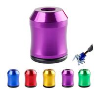 Curltub Strong Magnetic Screw Ring,6.35mm Universal Magnetic Screw Ring Head,Aluminum Alloy Multi-Purpose Strong Suction Stable Magnetics Rings for Hex And Electric Screwdriver Bits (Purple*1)