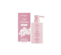 Curly hair care setting cream Bangs curly hairstyle natural fluffy and shiny hair setting cream