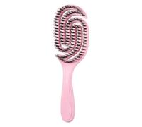 Curly Hair Styling Brush - Hollowed Out Bristle, Massage Detangling Tool, Smoothing Care Accessory | For Kids Girls Salon Travel Spa Party Holiday Daily Use, Detangling Brush, Hair Massager, Grooming
