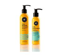 COCUNAT - Método curly - Rizos Perfectos en 2 pasos - Moisturizer Leave-in + Curl Booster - Hidrata, Nutre, Fortalece, Elimina el frizz y Desenreda - 250ml+150ml