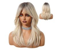 Curly Natural Fashion Wig, Beautiful Natural Wavy Blonde Wig, 20in Ideal Cosplay and Daily Wear, Perfect for Weddings, Dates, Themed Parties, Synthetic Hair Style