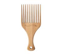 Curly Pick - Long Tooth Wooden Comb, Anti-Static Volumizing | Natural Wood Pick Comb for Thick Curls, Coily Afro, Styling Tool for Home Salon, Daily Grooming, Frizz-Free Lift