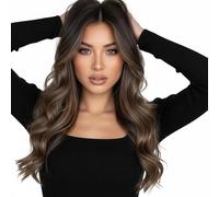 Curly Wig - Curly Hair Piece | 18 Inch Wavy Natural Wig,Fake Hair Claw Clip - Invisible Clips Heat-Resistant Wigs For Women Ladies Mothers Brides Working Students Event Wedding Office