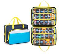 CURMIO Bolsa para Coches de Juguete Compatible con Monster Jam Trucks, Estuche de Transporte Camión Monstruo de Escala 1:64, Capacidad para hasta 34 Vehículos (Solo Bolsa)