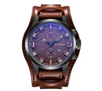 CURREN Original 8225 - Reloj de pulsera deportivo impermeable con correa de piel para hombre, Classic