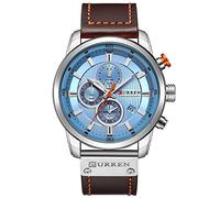 Curren - Reloj deportivo clásico para hombre con correa negra