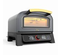 Current Horno eléctrico inteligente para pizza Model P, 12 pulgadas, 454.4 °C máximo, múltiples modos de cocción, conectividad de aplicación para monitoreo de temperatura y tiempos de cocción