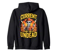 Current of The Undead Electricians Skeletons Halloween Sudadera con Capucha