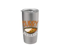 Curry en un indio apresurado Vaso térmico de acero inoxidable de doble pared