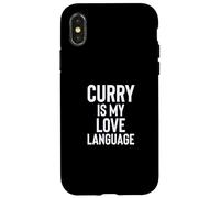 Curry is My Love Language Fun Food Design for Men Women Carcasa para iPhone X/XS