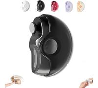 Currymessi Cortaúñas automático 2 en 1, cortaúñas eléctrico Sciasi, 2 velocidades con almacenamiento de clip de uñas y luz LCD, cortaúñas automático recargable USB for personas mayores(Black)