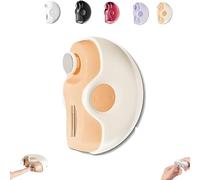 Currymessi Cortaúñas automático 2 en 1, cortaúñas eléctrico Sciasi, 2 velocidades con almacenamiento de clip de uñas y luz LCD, cortaúñas automático recargable USB for personas mayores(Yellow)