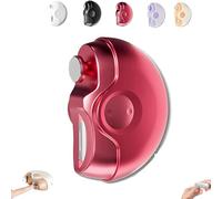 Currymessi Cortaúñas automático 2 en 1, cortaúñas eléctrico Sciasi, 2 velocidades con almacenamiento de clip de uñas y luz LCD, cortaúñas automático recargable USB for personas mayores(Red)