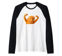 Cursed Cat Meme Dank Meme Cursed Angry Weird Cat Meme Camiseta Manga Raglan